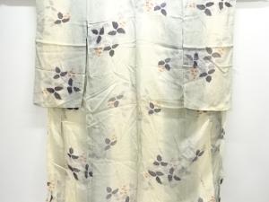 アンティーク　紗蔦の葉模様着物